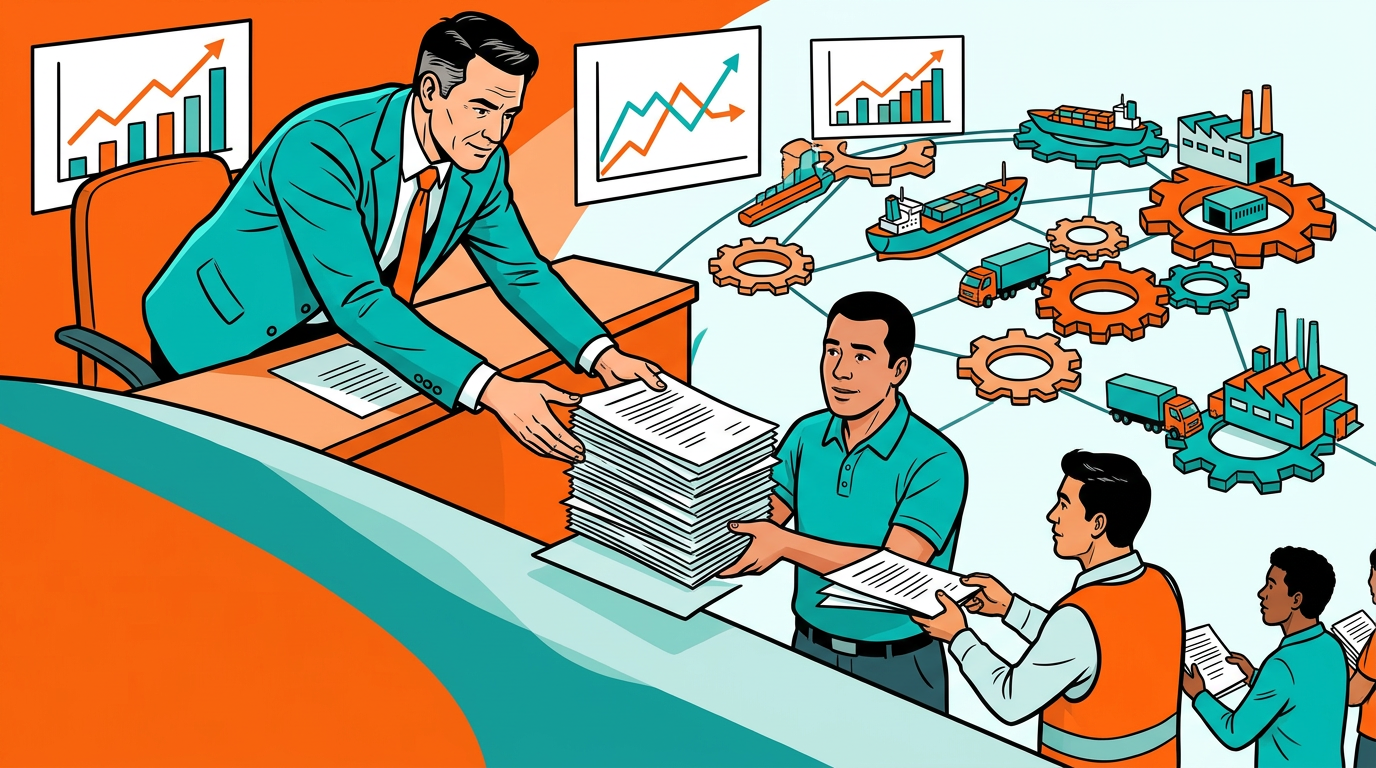 Cascading flow of ESG and compliance demands across multiple supplier tiers